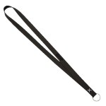 Roper Lanyard with Split Ring - Black White Roper Lanyard with Split Ring - Black White