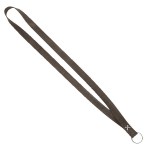 Roper Lanyard with Split Ring - Slate Gray White Blank Roper Lanyard with Split Ring - Slate Gray White Blank