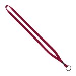 1/2" Cotton Lanyard with Metal Crimp & Split-Ring 2 1/2" Cotton Lanyard with Metal Crimp & Split-Ring 2