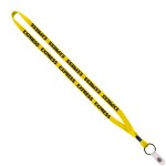 1/2" Cotton Lanyard with Metal Crimp & Split-Ring - MC2 1/2" Cotton Lanyard with Metal Crimp & Split-Ring - MC2