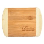 Two-Tone Bar 8" x 5-3/4" Bamboo Cutting Board 4 Two-Tone Bar 8" x 5-3/4" Bamboo Cutting Board 4