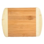 Two-Tone Bar 8" x 5-3/4" Bamboo Cutting Board - Blank Two-Tone Bar 8" x 5-3/4" Bamboo Cutting Board - Blank