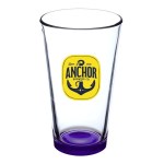 Thirsty 16 oz Pint Glasses with Color Bottom - Purple Spectrum Digital Print Thirsty 16 oz Pint Glasses with Color Bottom - Purple Spectrum Digital Print