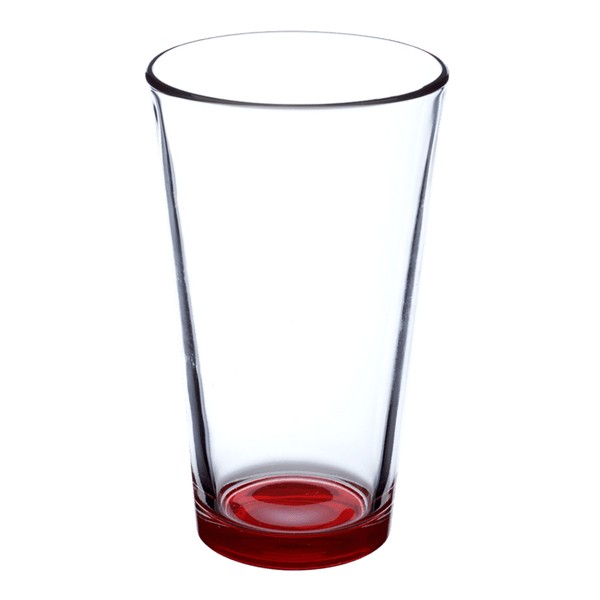 Thirsty 16 oz Pint Glasses with Color Bottom 1