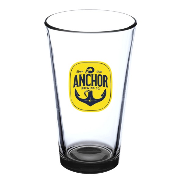 Thirsty 16 oz Pint Glasses with Color Bottom 1