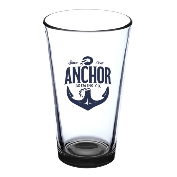 Thirsty 16 oz Pint Glasses with Color Bottom 1