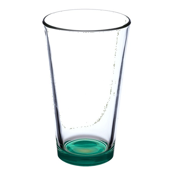 Thirsty 16 oz Pint Glasses with Color Bottom 1