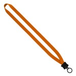1/2" Smooth Nylon Lanyard with Plastic Clamshell & O-Ring 2 1/2" Smooth Nylon Lanyard with Plastic Clamshell & O-Ring 2