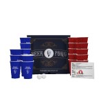 Beer Pong 3-in-1 Drinking Game Set - Royal Blue Red Beer Pong 3-in-1 Drinking Game Set - Royal Blue Red