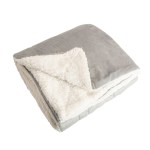 Oversized Mink Sherpa Blanket - Gray Oversized Mink Sherpa Blanket - Gray