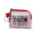 Golf Safety & First Aid Kit in a Zippered Clear Nylon Bag - Red Golf Safety & First Aid Kit in a Zippered Clear Nylon Bag - Red