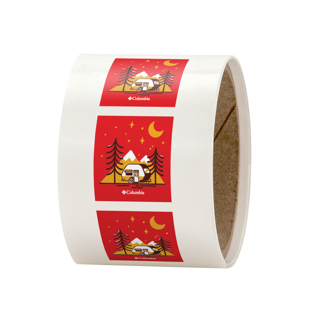 2" x 2" Square Roll Labels 1