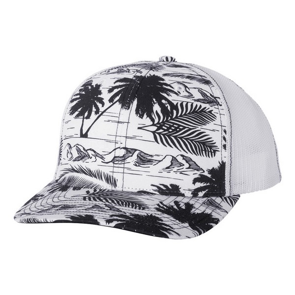 Richardson 112P Patterned Snapback Trucker Cap 1
