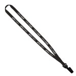 Evolution12 - 1/2" Polyester Welded Lanyard with Trapezoid and Plastic O-Ring - Black PA1 Evolution12 - 1/2" Polyester Welded Lanyard with Trapezoid and Plastic O-Ring - Black PA1