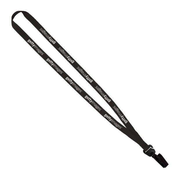Evolution12 - 1/2" Polyester Welded Lanyard with Trapezoid and Plastic O-Ring 1