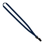 Evolution12 - 1/2" Polyester Welded Lanyard with Trapezoid and Plastic O-Ring - Navy PA1 Blank Evolution12 - 1/2" Polyester Welded Lanyard with Trapezoid and Plastic O-Ring - Navy PA1 Blank