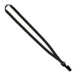 Evolution12 - 1/2" Polyester Welded Lanyard with Trapezoid and Plastic O-Ring - Black PA1 Blank Evolution12 - 1/2" Polyester Welded Lanyard with Trapezoid and Plastic O-Ring - Black PA1 Blank