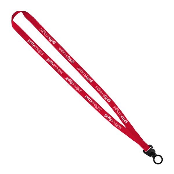 Evolution12 - 1/2" Polyester Welded Lanyard with Trapezoid and Plastic O-Ring 1