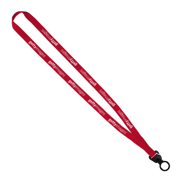 Evolution12 - 1/2" Polyester Welded Lanyard with Trapezoid and Plastic O-Ring 1