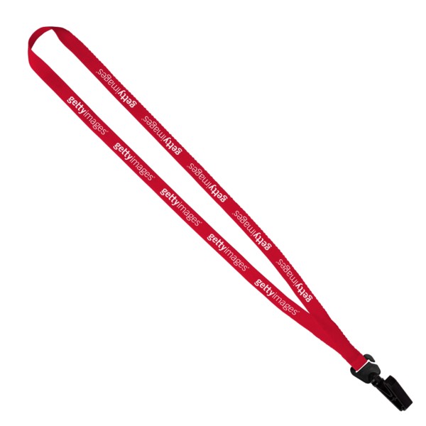Evolution12 - 1/2" Polyester Welded Lanyard with Trapezoid and Plastic O-Ring 1