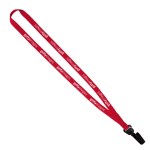 Evolution12 - 1/2" Polyester Welded Lanyard with Trapezoid and Plastic O-Ring - Red PA1 Evolution12 - 1/2" Polyester Welded Lanyard with Trapezoid and Plastic O-Ring - Red PA1