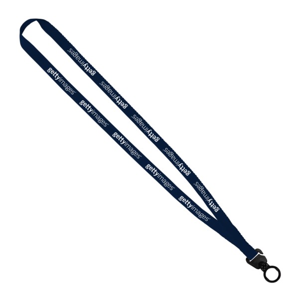 Evolution12 - 1/2" Polyester Welded Lanyard with Trapezoid and Plastic O-Ring 1