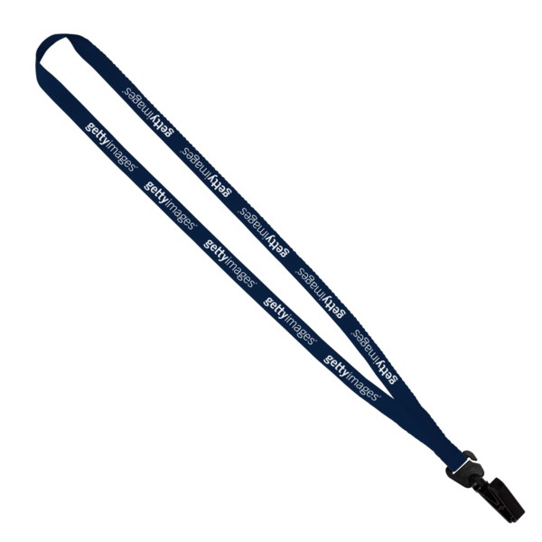 Evolution12 - 1/2" Polyester Welded Lanyard with Trapezoid and Plastic O-Ring 1