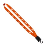 3/4" Smooth Nylon Lanyard with Snap-Buckle Release & O-Ring - Navy Blank 3/4" Smooth Nylon Lanyard with Snap-Buckle Release & O-Ring - Navy Blank
