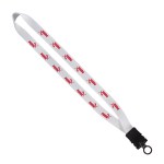 3/4" Smooth Nylon Lanyard with Snap-Buckle Release & O-Ring - Burgundy Blank 3/4" Smooth Nylon Lanyard with Snap-Buckle Release & O-Ring - Burgundy Blank