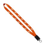 3/4" Smooth Nylon Lanyard with Snap-Buckle Release & O-Ring - Orange 3/4" Smooth Nylon Lanyard with Snap-Buckle Release & O-Ring - Orange