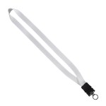 3/4" Smooth Nylon Lanyard with Snap-Buckle Release & O-Ring - White Blank 3/4" Smooth Nylon Lanyard with Snap-Buckle Release & O-Ring - White Blank