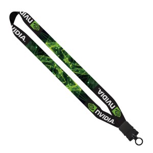 1" Dye-Sublimated Waffle Weave Lanyard 1 1" Dye-Sublimated Waffle Weave Lanyard 1