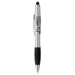 Curvaceous Stylus Cap Highlighter Pen - Silver Curvaceous Stylus Cap Highlighter Pen - Silver