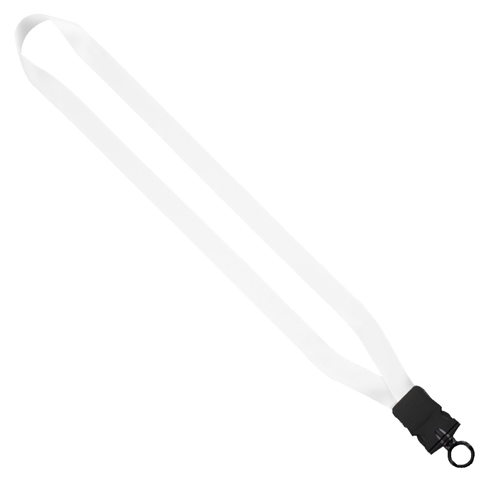 3/4" Dye-Sublimated Lanyard with Plastic Snap-Buckle Release and Plastic O- 1