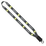 3/4" Dye-Sublimated Lanyard with Plastic Snap-Buckle Release and Plastic O- 3 3/4" Dye-Sublimated Lanyard with Plastic Snap-Buckle Release and Plastic O- 3