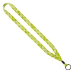 5/8" Tubular Lanyard with Metal Crimp & Metal Split-Ring 3 5/8" Tubular Lanyard with Metal Crimp & Metal Split-Ring 3