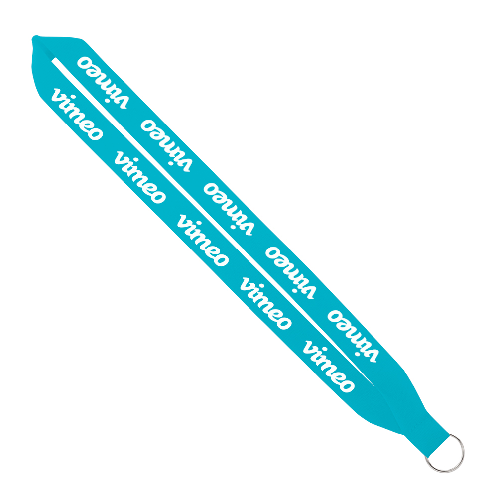 IMPORT Rush 1" Polyester Lanyard with Sewn Silver Split-Ring 1