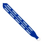 IMPORT Rush 1" Polyester Lanyard with Sewn Silver Split-Ring - Purple Blank IMPORT Rush 1" Polyester Lanyard with Sewn Silver Split-Ring - Purple Blank