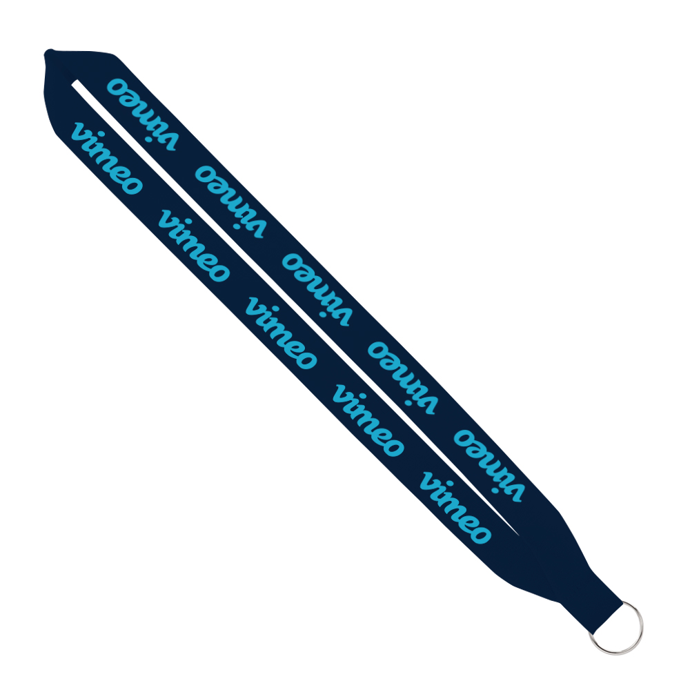 IMPORT Rush 1" Polyester Lanyard with Sewn Silver Split-Ring 1