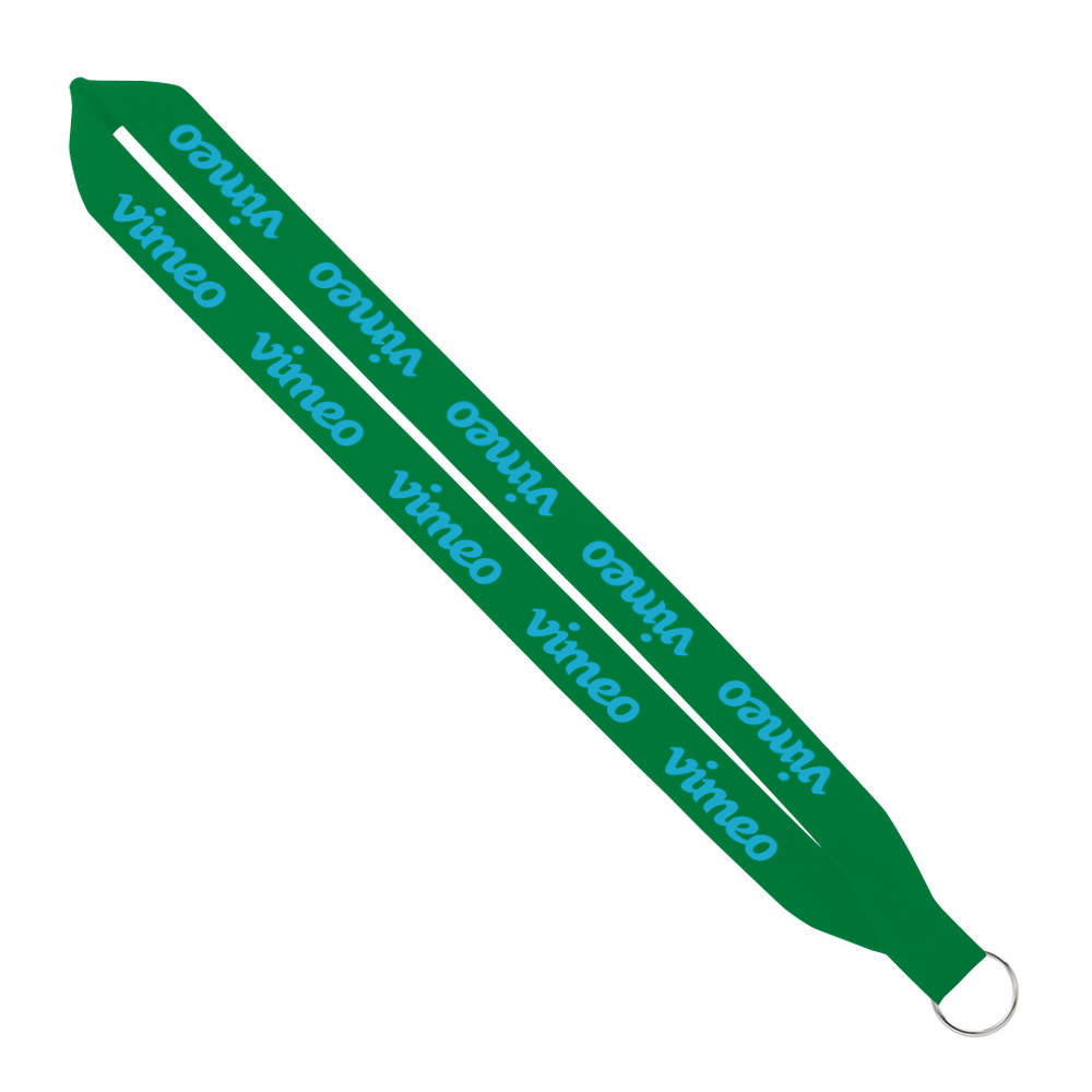 IMPORT Rush 1" Polyester Lanyard with Sewn Silver Split-Ring 1