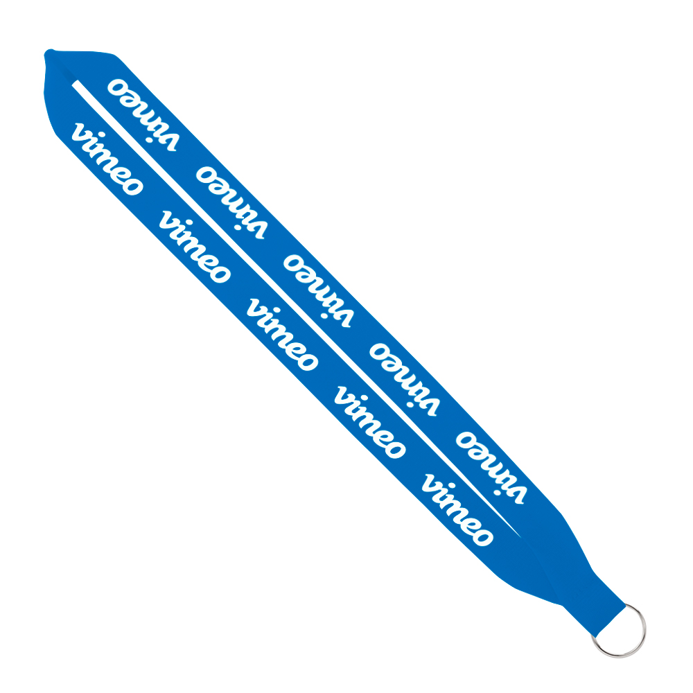 IMPORT Rush 1" Polyester Lanyard with Sewn Silver Split-Ring 1