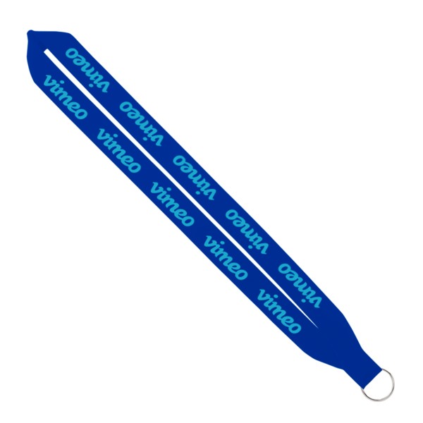 IMPORT Rush 1" Polyester Lanyard with Sewn Silver Split-Ring 1