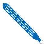 IMPORT Rush 1" Polyester Lanyard with Sewn Silver Split-Ring - Electric Blue IMPORT Rush 1" Polyester Lanyard with Sewn Silver Split-Ring - Electric Blue