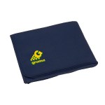 Cozy Fleece Blanket - Black Embroidery Cozy Fleece Blanket - Black Embroidery