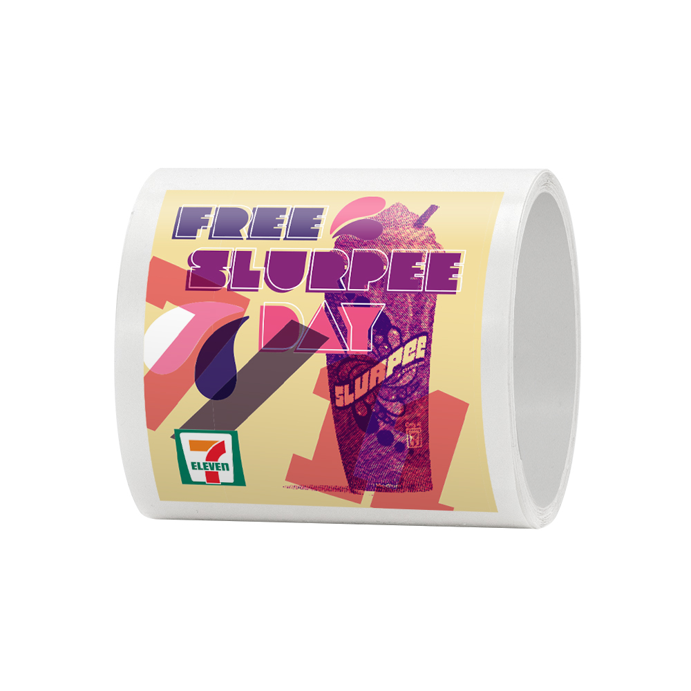 4" x 4" Square Roll Labels 1