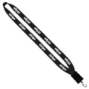 3/4" Cotton Lanyard with Plastic Snap-Buckle Release & Swivel Hook 1 3/4" Cotton Lanyard with Plastic Snap-Buckle Release & Swivel Hook 1