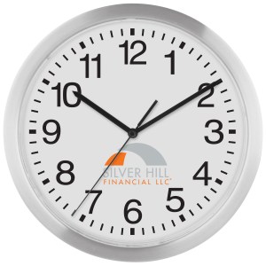12" Slim Metal Wall Clock 1 12" Slim Metal Wall Clock 1