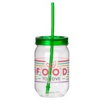 Fiesta Mason Jar Tumbler - 22 Oz. - Green Spectrum Digital Print Fiesta Mason Jar Tumbler - 22 Oz. - Green Spectrum Digital Print