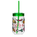 Fiesta Mason Jar Tumbler - 22 Oz. - Green Fiesta Mason Jar Tumbler - 22 Oz. - Green