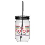 Fiesta Mason Jar Tumbler - 22 Oz. - Black Spectrum Digital Print Fiesta Mason Jar Tumbler - 22 Oz. - Black Spectrum Digital Print